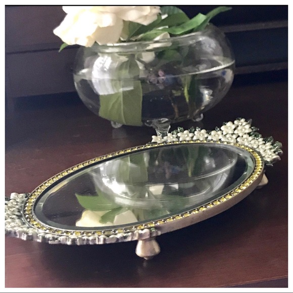 NIB Rare Two’sCompany Austrian Crystal Tray - Picture 3 of 6